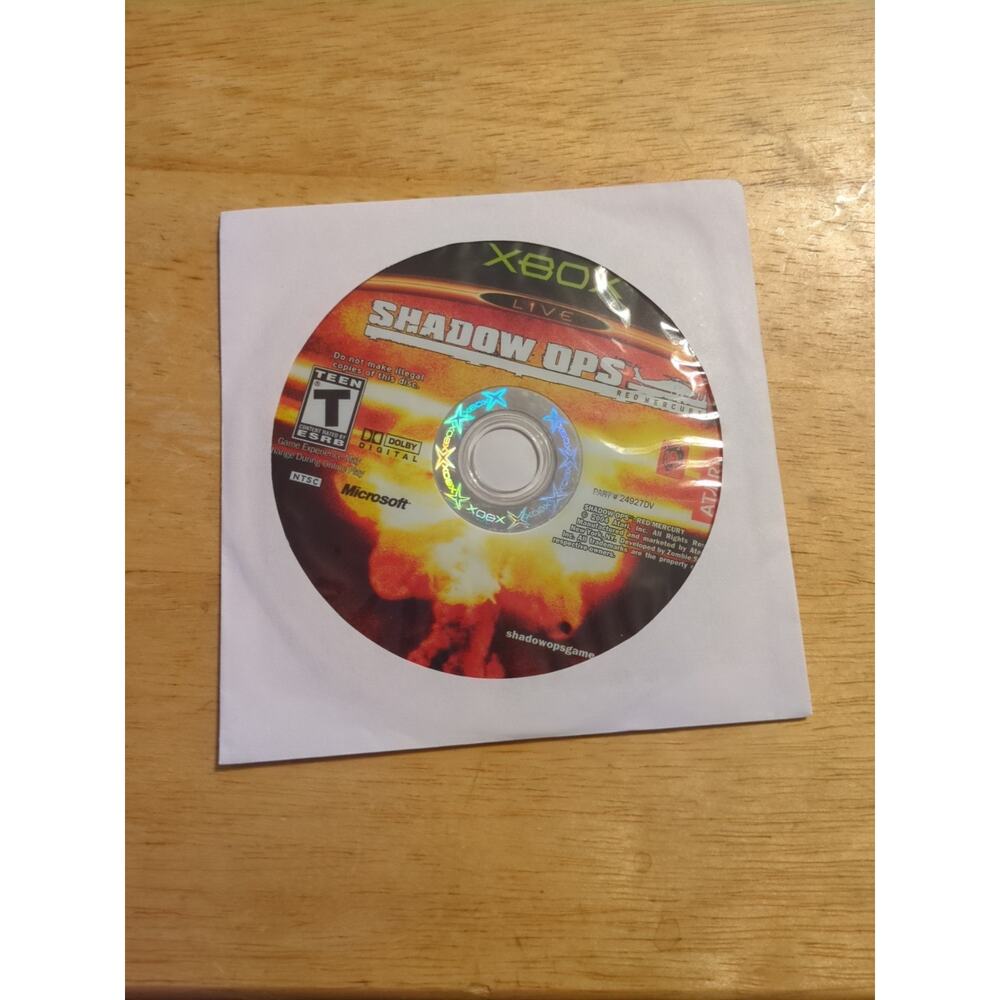 Shadow Ops Red Mercury xbox Disc Only